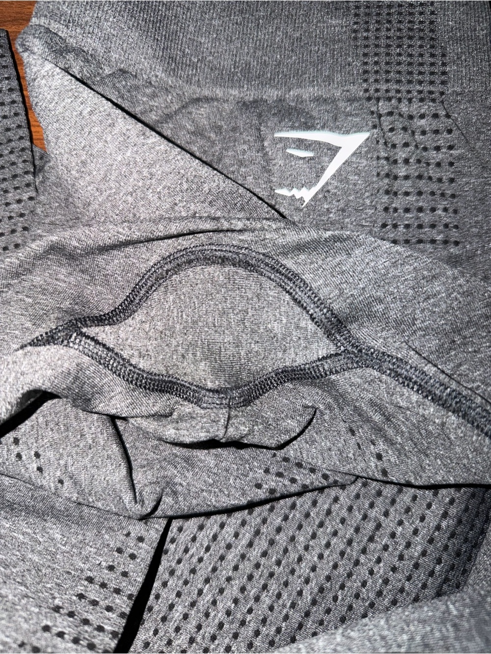 Gymshark Vital Seamless 2.0 Leggings in Grey and Teal Marl - Picture 3 of 5